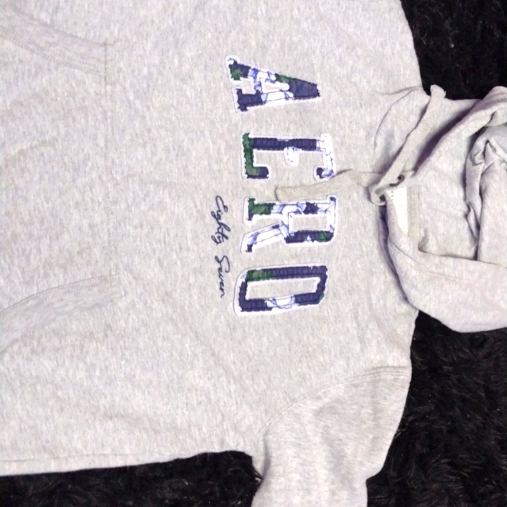 Grey Areopostale pullover hoodie